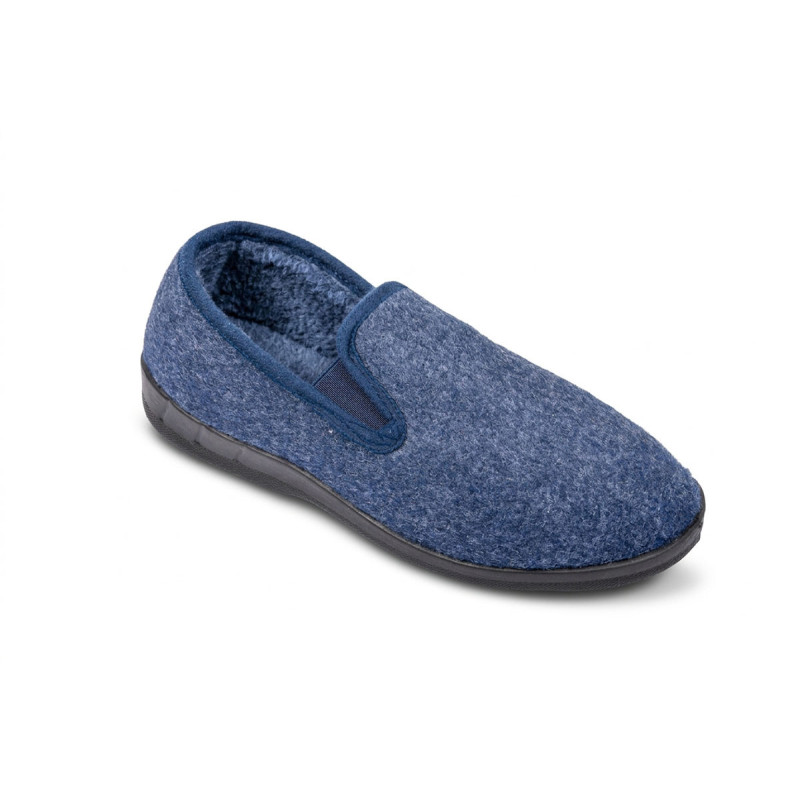 Pantoufles Femme Charentaises Fermées Chaudes Intérieur Fourré Semelle Antidérapante Caoutchouc Suédine Synthétique Confort Moel