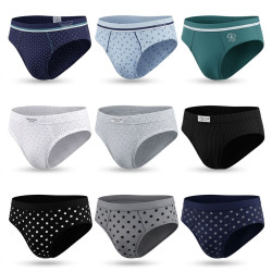Pack de Slips Homme 100% Coton – Lot de 6 Slips Confortables – Ceinture Élastique Large – Coupe Ergonomique – Respirant et Doux
