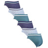 Pack de Slips Homme 100% Coton – Lot de 6 Slips Confortables – Ceinture Élastique Large – Coupe Ergonomique – Respirant et Doux