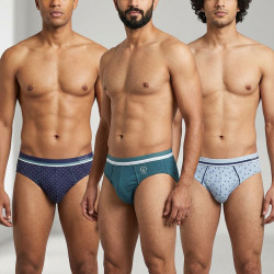 Pack de Slips Homme 100% Coton – Lot de 6 Slips Confortables – Ceinture Élastique Large – Coupe Ergonomique – Respirant et Doux