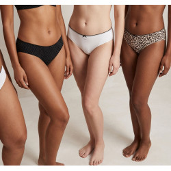 Pack de Culottes Femme Coton – Lot de 6 Culottes Confortables Taille Basse – Sous Vetement Femme Doux Respirant