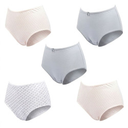 Pack de Culottes Femme Taille Haute Coton – Lot de 6 Culottes Confortables et Enveloppantes – Sous Vetement Femme Doux Respirant