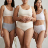 Pack de Culottes Femme Taille Haute Coton – Lot de 6 Culottes Confortables et Enveloppantes – Sous Vetement Femme Doux Respirant