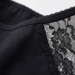 Lot de 5 Culottes Femme Coton avec Dentelle – Confort Quotidien et Finition Feminine – Coupe Enveloppante et Douce