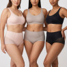Lot de 6 Culottes Femme Taille Haute et Standard Polyamide Elastane Effet Gainant Invisible Sous Vetements Dentelle