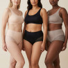 Lot de 6 Culottes Femme Taille Haute et Standard Polyamide Elastane Effet Gainant Invisible Sous Vetements Dentelle