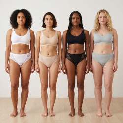 OZABI Pack de Culottes Femme Gainantes Dentelle Invisible – Lot de 4