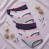 Lot de 6 Culottes Fille Coton Majoritaire 95% – Confort Doux et Extensible – Sous Vetements Enfant