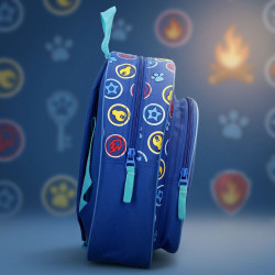 Sac à dos enfant Paw Patrol Pat Patrouille bleu 30 cm maternelle primaire compartiment zip bretelles reglables