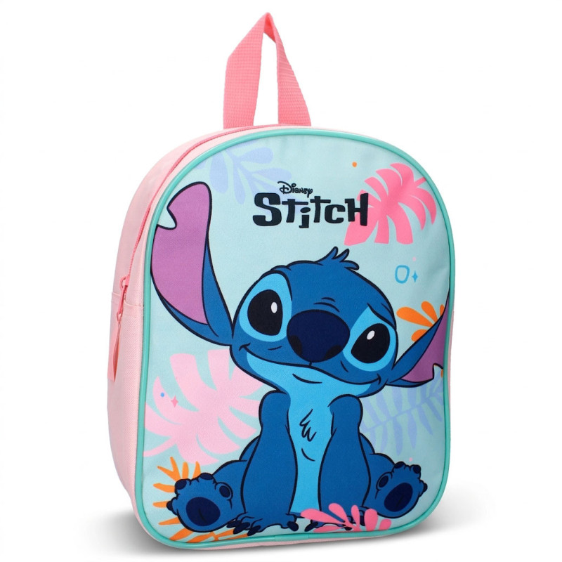 Sac à dos enfant Stitch Cuteness Overload 29 cm – Sac scolaire fille Disney – Polyester léger