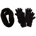 Echarpe et 2 Paires de Gants Femme