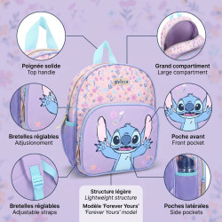 Sac à dos enfant fille Disney Stitch Forever Yours 29 cm sac ecole maternelle primaire