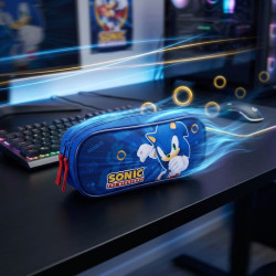 Trousse scolaire Sonic The Hedgehog – Double compartiment zippé