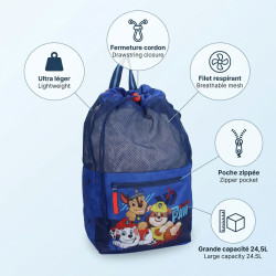 Sac de piscine PAW Patrol Travel Treasures enfant garçon – Sac sport filet respirant 24,5L