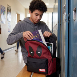 Sac à dos Marvel Deadpool Encore Time enfant ado – Sac scolaire 18,1L polyester noir rouge