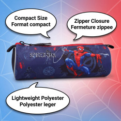Trousse Spider-Man enfant – Trousse scolaire Marvel – 1 compartiment zippé