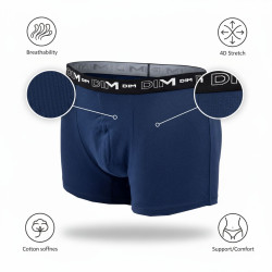 Lot de 3 boxers DIM en coton stretch