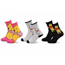 Disney – Chaussettes Femme Licence Winnie l’ourson Pack