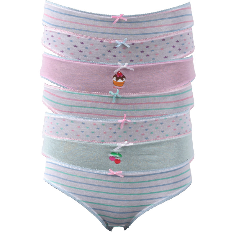 Culottes enfant fille multicolores lot de 7