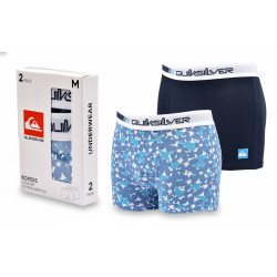 Quiksilver Boxers Homme Pack de 2 – Coton Stretch