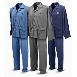 Pyjama Homme Boutonné Velours Doux Premium