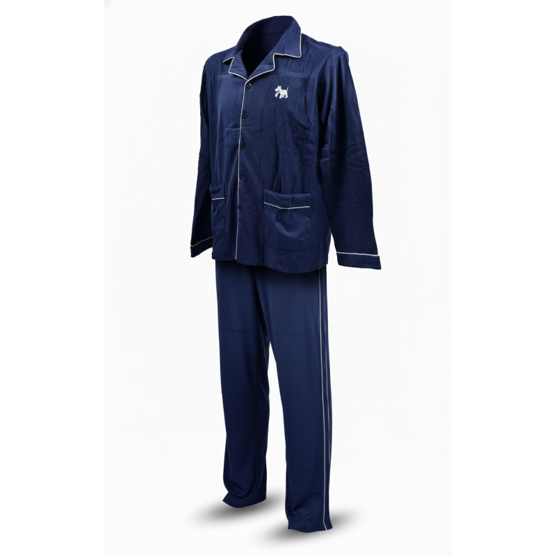 Pyjama Homme Boutonné Velours Doux Premium