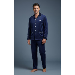 Pyjama Homme Boutonné Velours Doux Premium