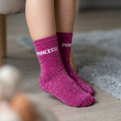 OZABI Chaussettes Fille Paillettes Message Humoristique Lot 8 Paires OZABI Mode Brillante Coton Tailles 27-30 31-34 35-38