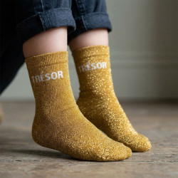 OZABI Chaussettes Fille Paillettes Message Humoristique Lot 8 Paires OZABI Mode Brillante Coton Tailles 27-30 31-34 35-38