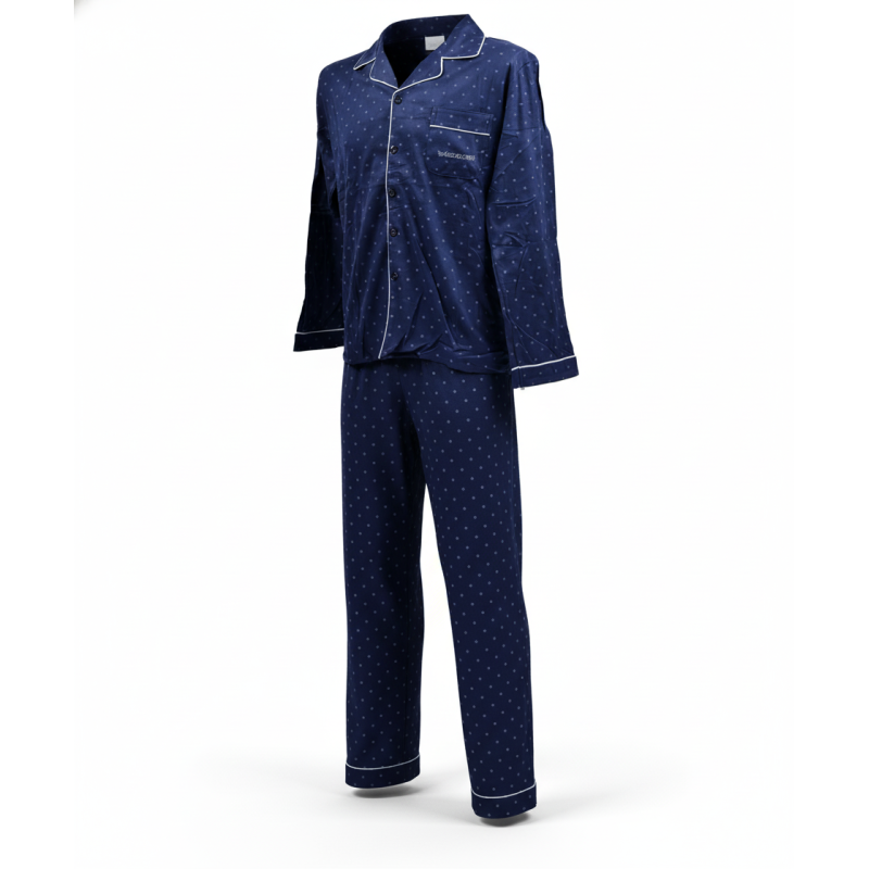Pyjama Homme Hiver Polaire boutonné