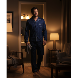 Pyjama Homme Hiver Polaire boutonné