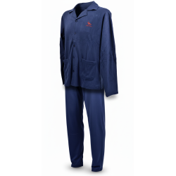 Pyjama Homme Hiver Polaire boutonné