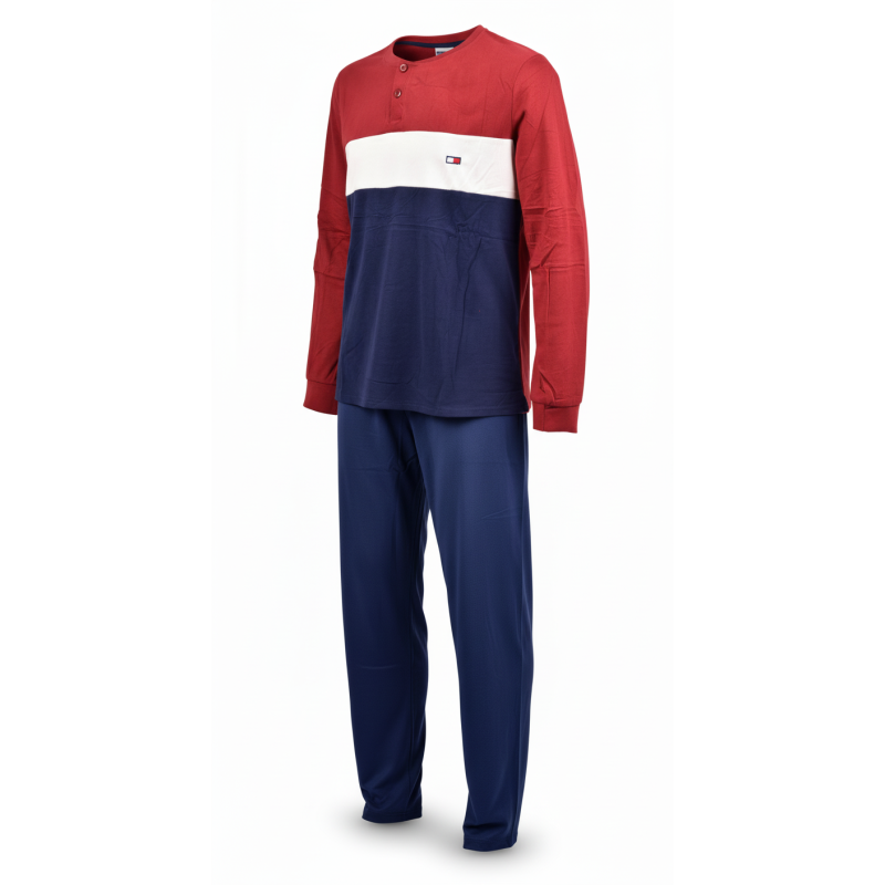 Pyjama Homme Tricolore Microfibre Stretch