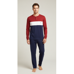 Pyjama Homme Tricolore Microfibre Stretch