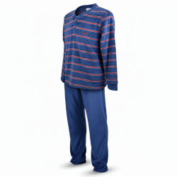 Pyjama Homme Hiver Polaire Doux RAYURE
