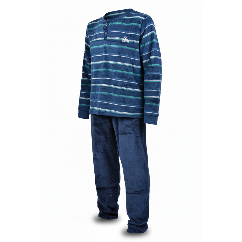 Pyjama Homme Hiver Polaire Doux ADVENTURE