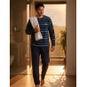 Pyjama Homme Hiver Polaire Doux ADVENTURE