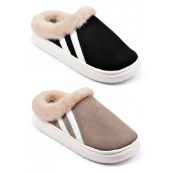 Mules mixtes hiver fourrées