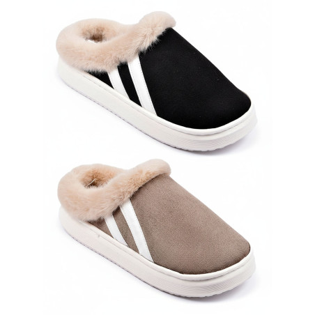 Mules mixtes hiver fourrées