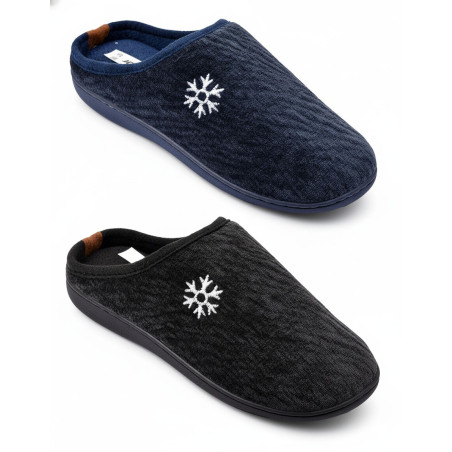 Mules homme hiver fourrées
