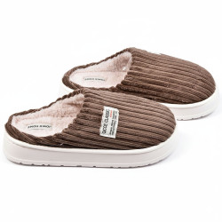 Mules homme velours côtelé