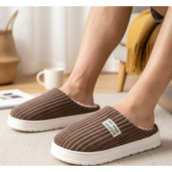 Mules homme velours côtelé