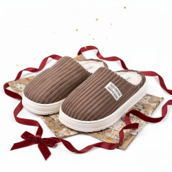 Mules homme velours côtelé