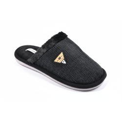 Mules homme velours ondulé