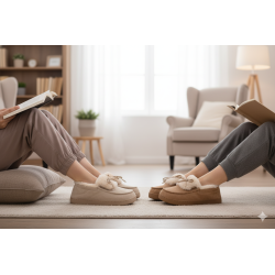 Pantoufles Charentaises femme Velours