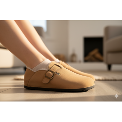 Chaussons Femme Hiver Sabots d’Intérieur Fourrés