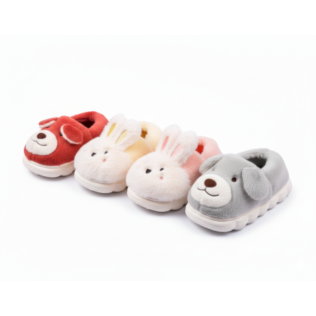 Pantoufles Enfant Animaux 3D Ultra Douces