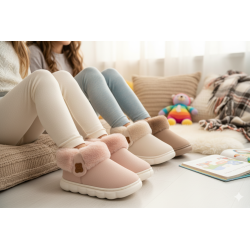 Pantoufles Bottines Fille Chaudes et Légères