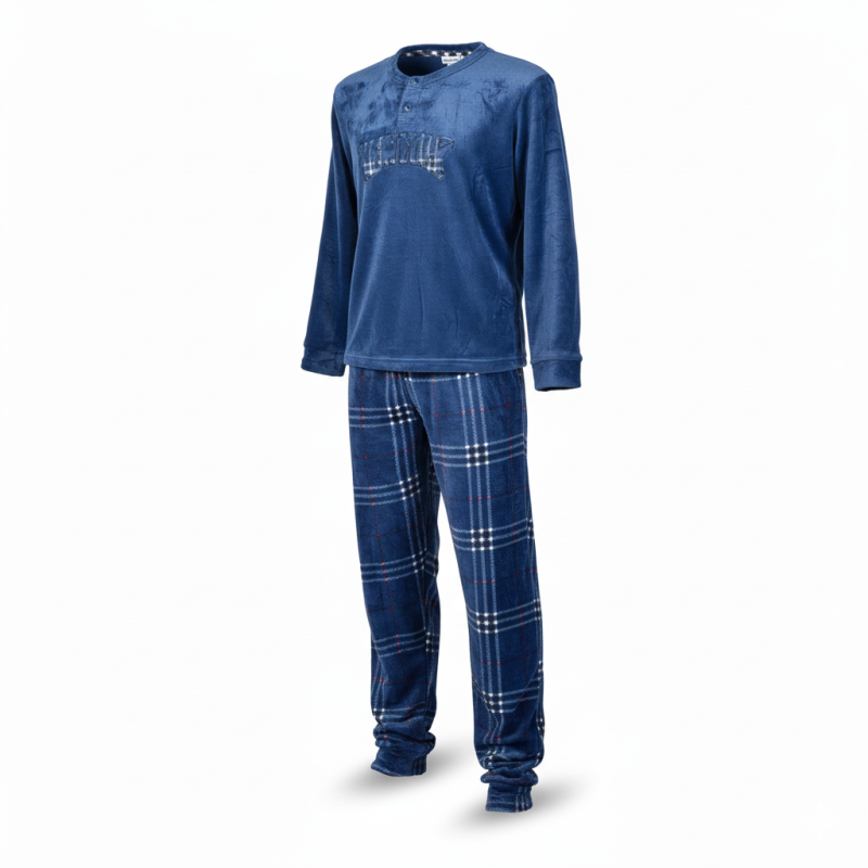 Pyjama Homme Hiver Polaire Doux