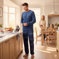 Pyjama Homme Hiver Polaire Doux